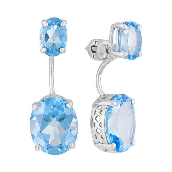 Пуссеты с топазом № 126912