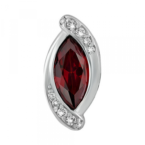 Серебряная подвеска с фианитом № 132986