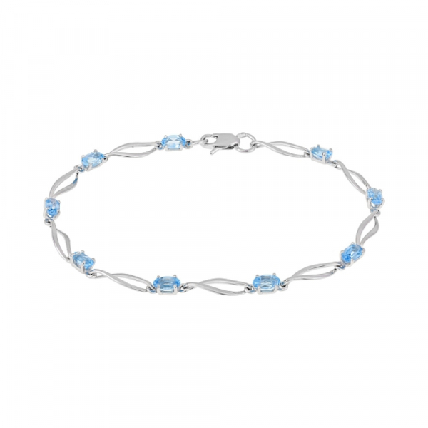 Золотой браслет с топазом № 116911