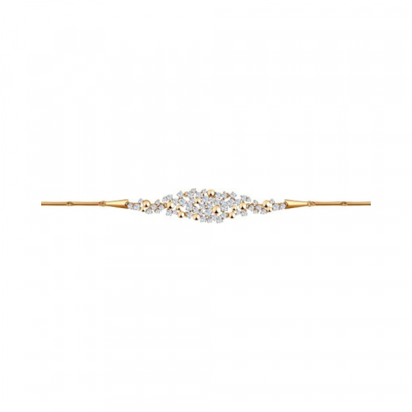 Золотой браслет с фианитом № 142602