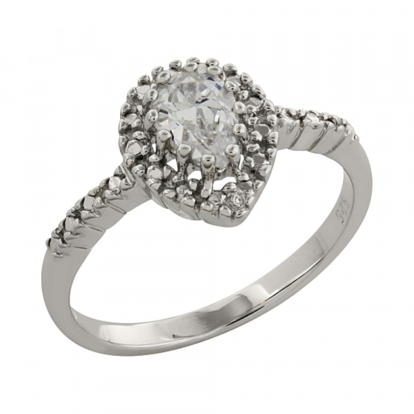 Кольцо с фианитом № 83478