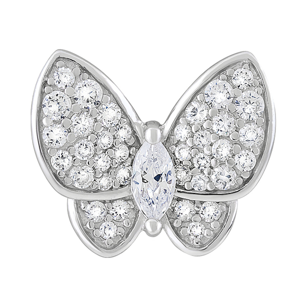 Серебряная подвеска с фианитами № 127715