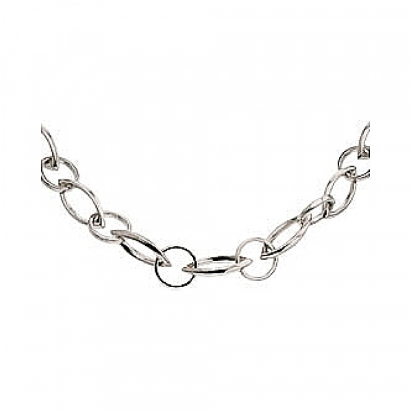 Серебряное колье без камня № 30704