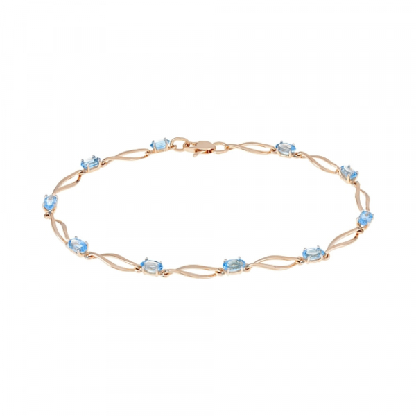 Золотой браслет с топазом № 116254