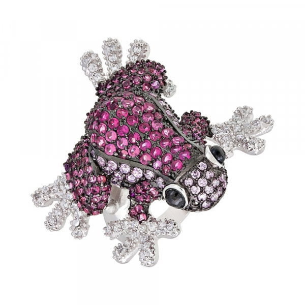 Серебряное кольцо с фианитами № 82533