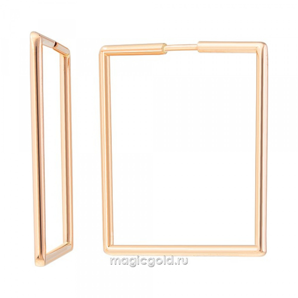 Золотые серьги конго № 173355