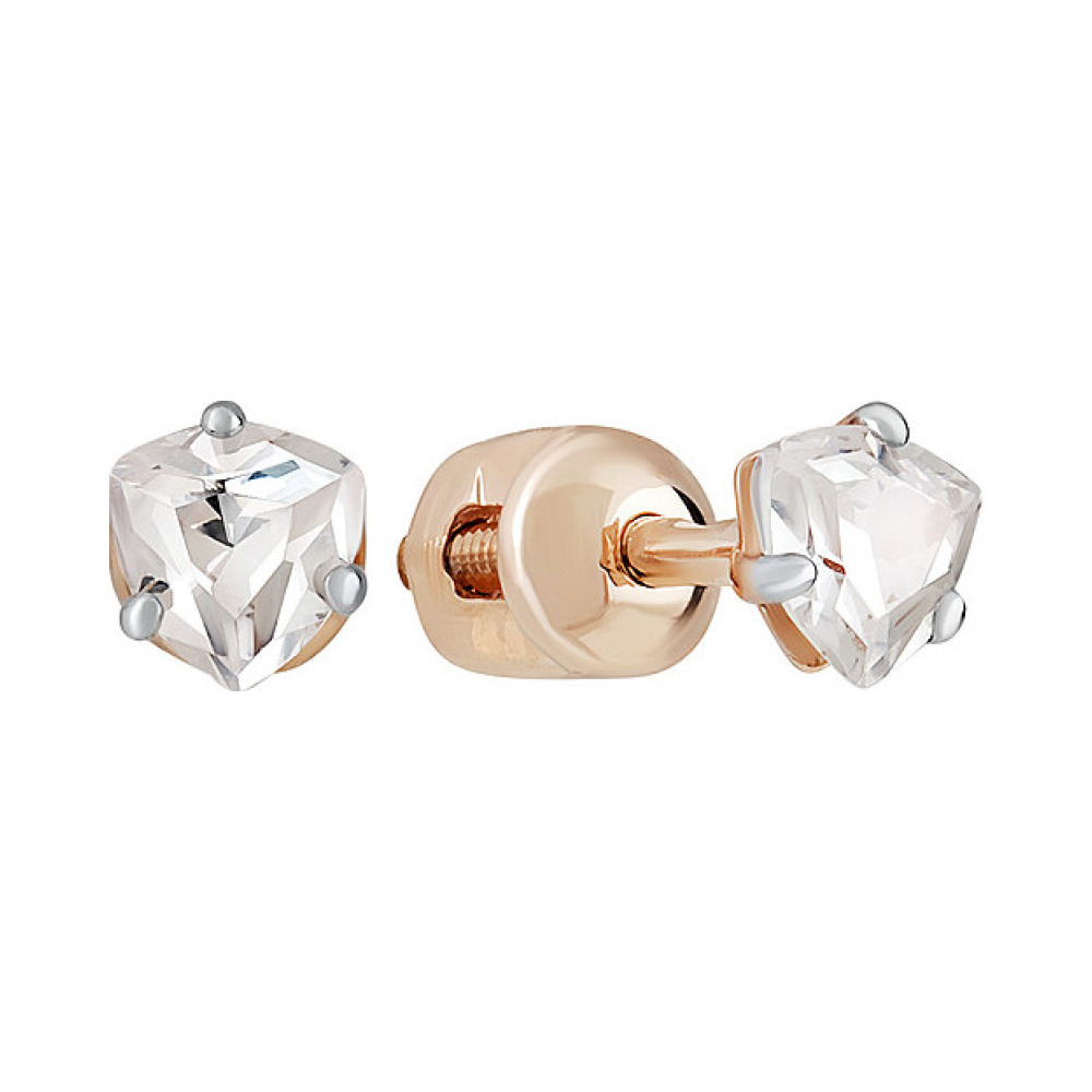 Пуссеты с фианитом № 134754