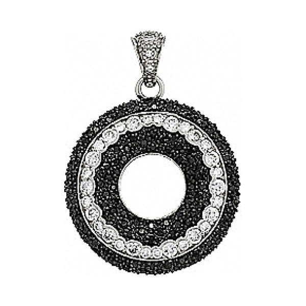 Серебряная подвеска с фианитом № 81087