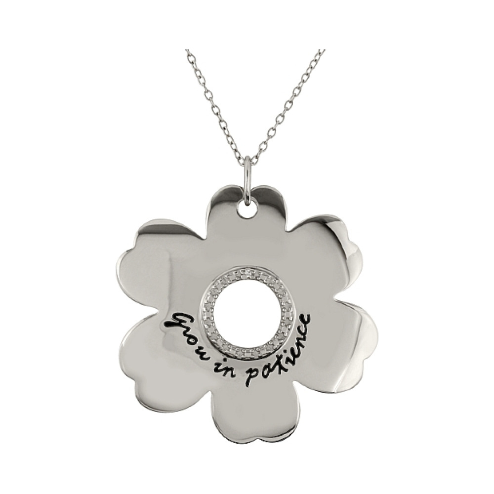 Серебряное колье с фианитами № 80363