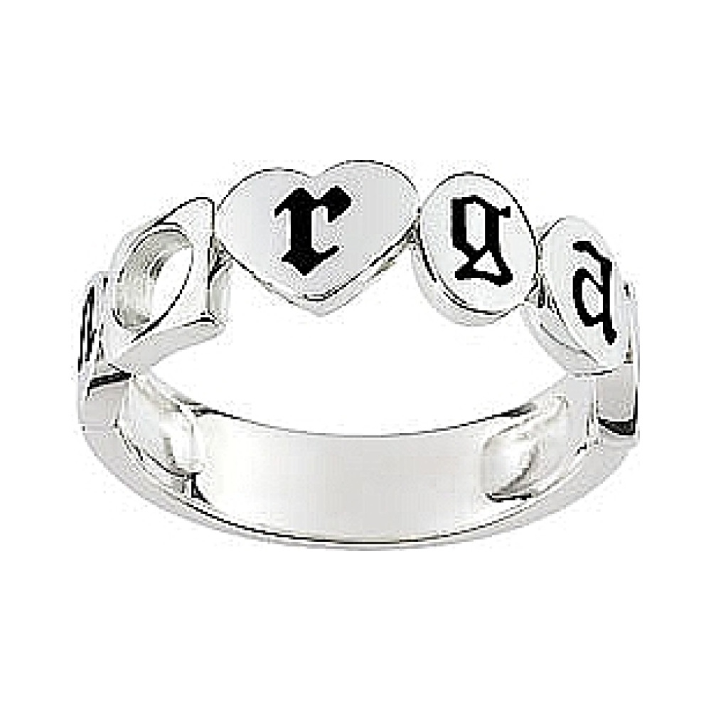 Серебряное кольцо с эмалью № 35795