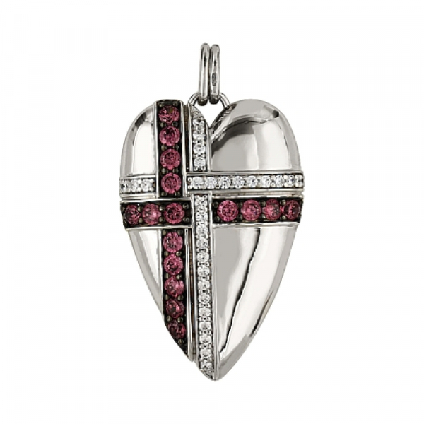 Серебряная подвеска с фианитом № 82832