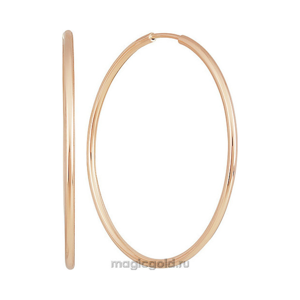 Золотые серьги конго № 156045