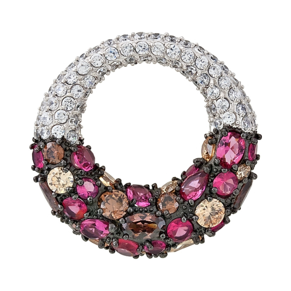 Серебряная подвеска с фианитами № 115622