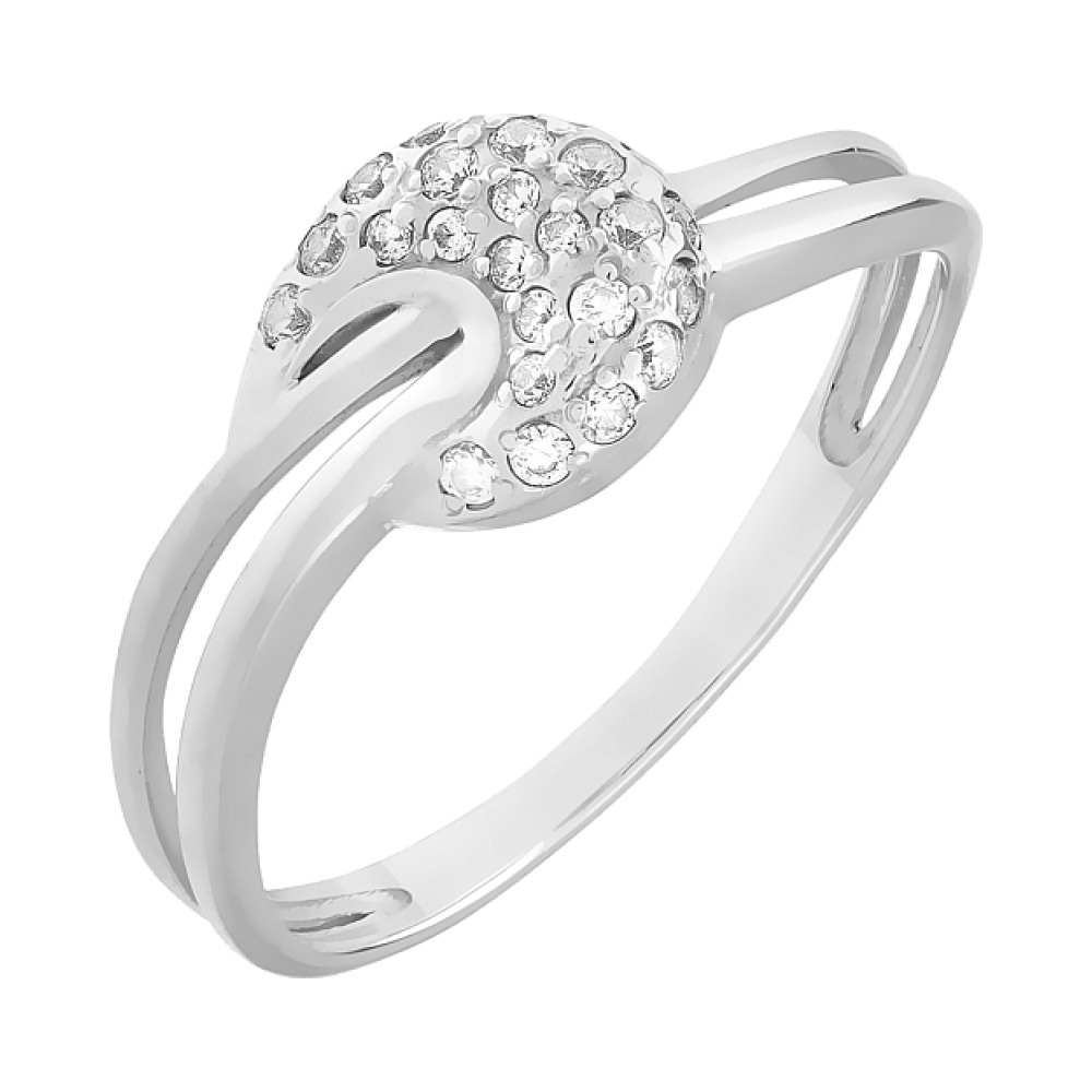 Золотое кольцо с фианитом № 79477