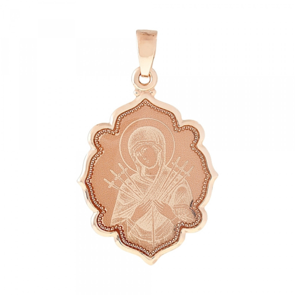 Икона с лазерной гравировкой и холодной эмалью № 112353