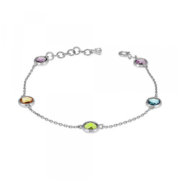 Серебряный браслет с алпанитом № 133259