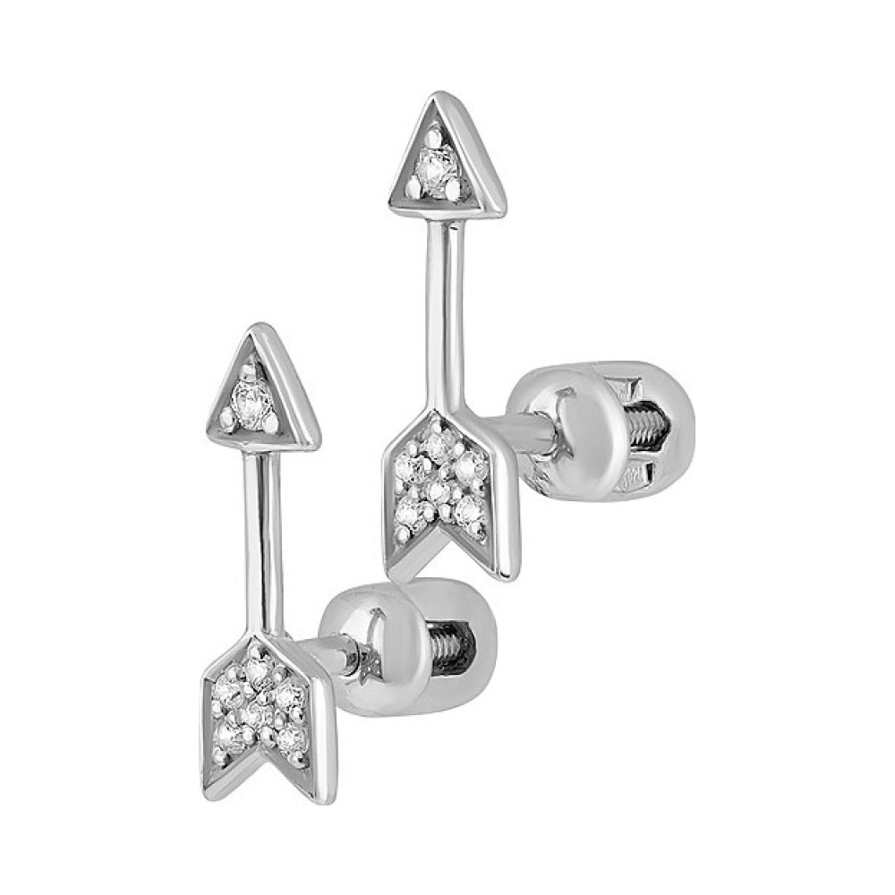 Пуссеты с фианитом № 134072