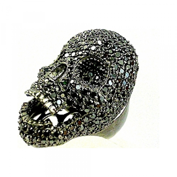 Серебряное кольцо с фианитом № 82614