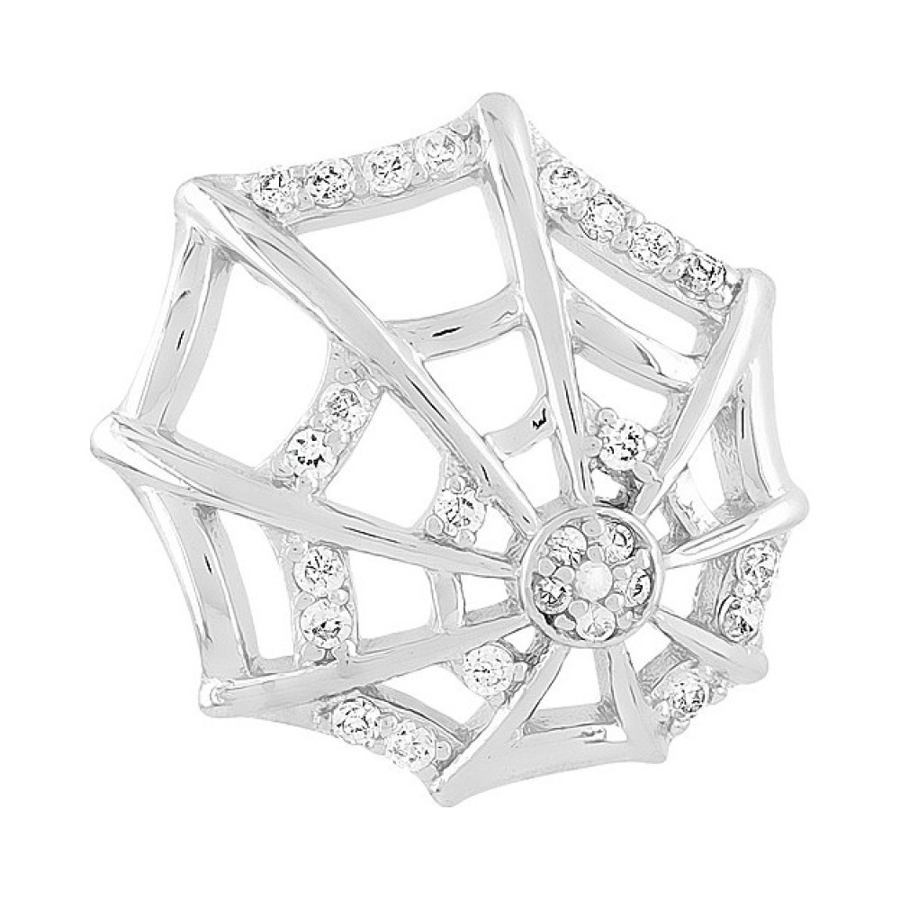 Серебряная подвеска с фианитами № 108365