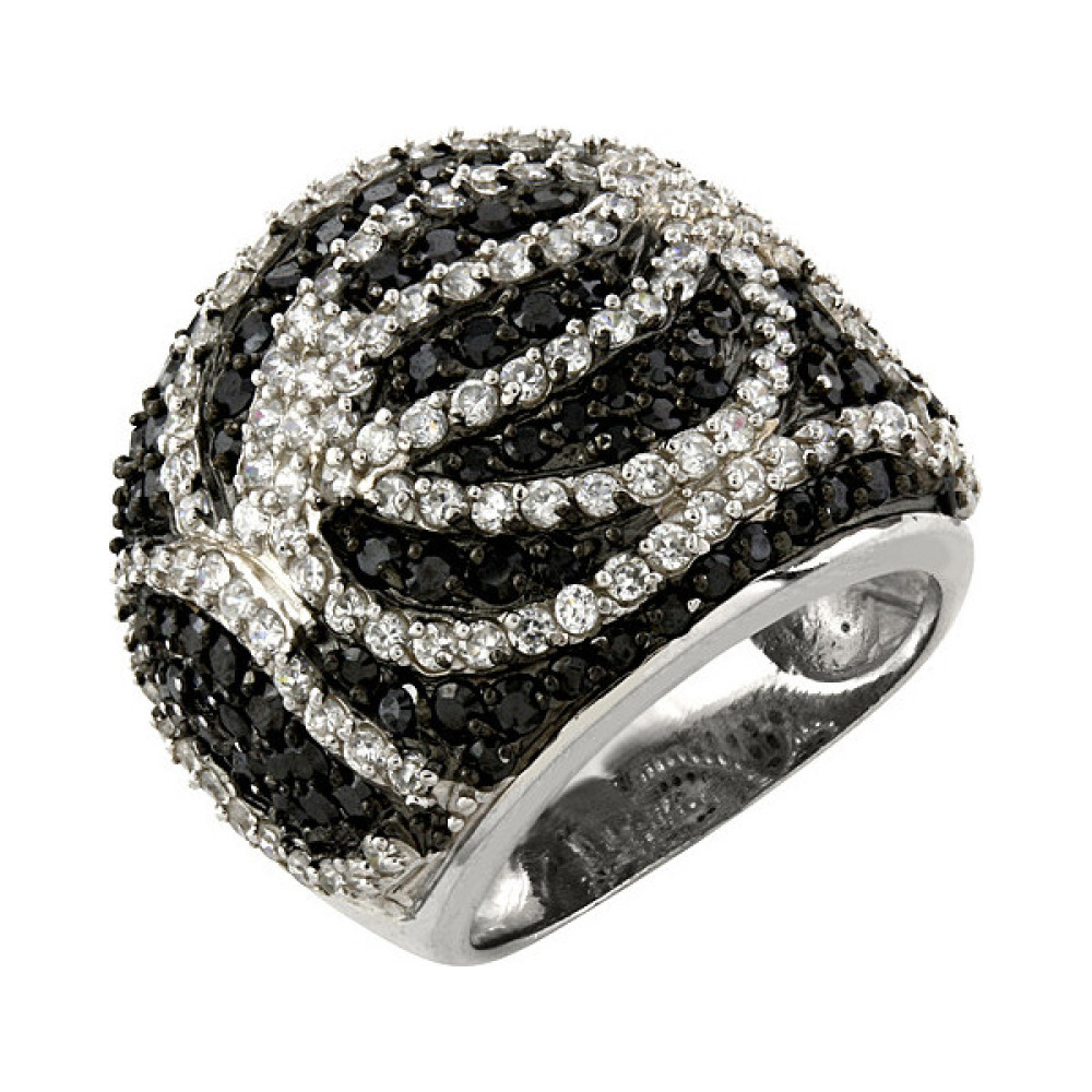 Серебряное кольцо с фианитом № 82566