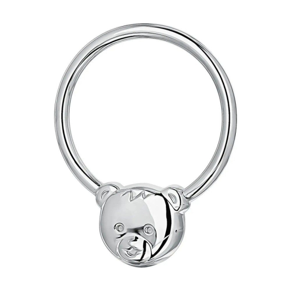 Погремушка Мишка на кольце Ag 925º