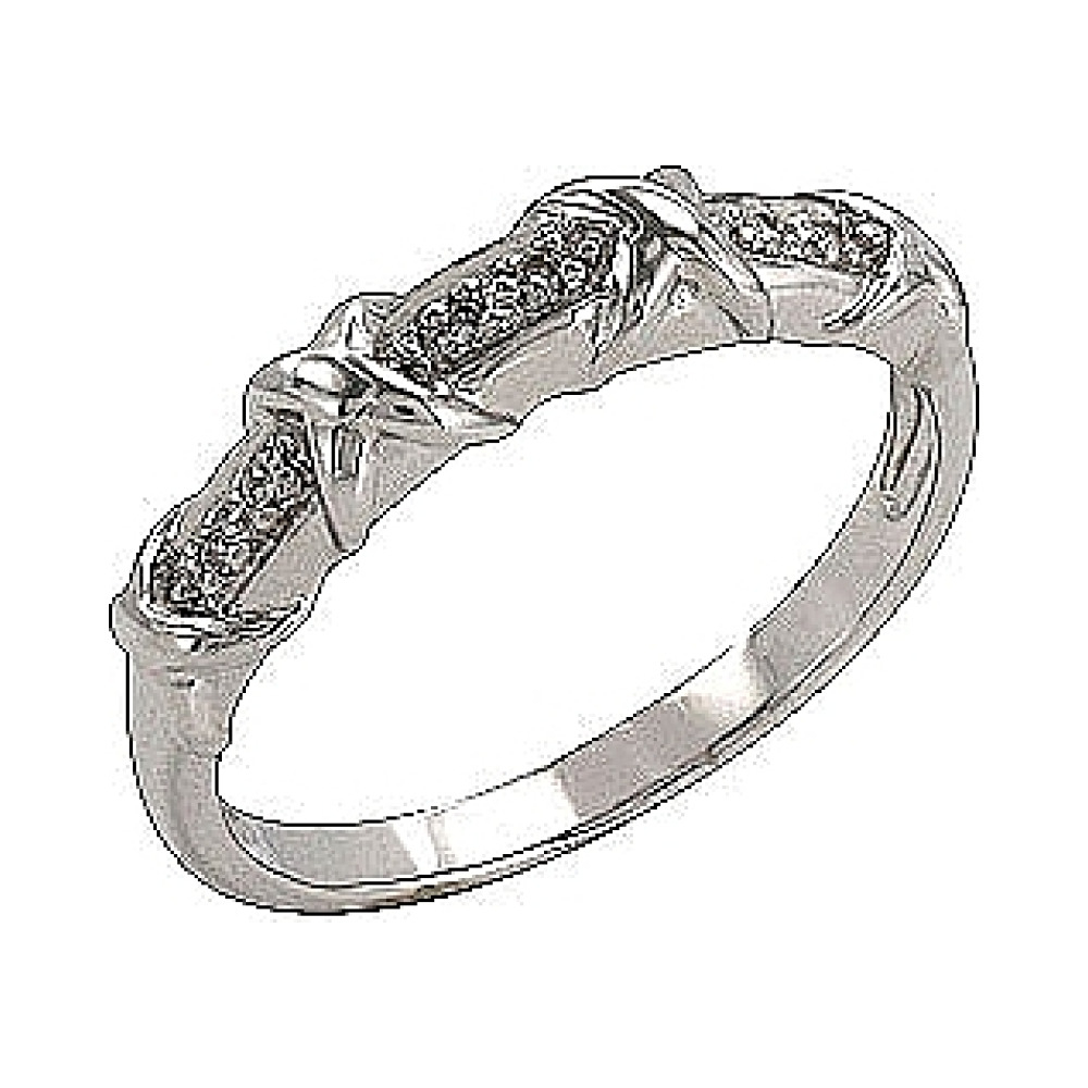 Золотое кольцо с бриллиантом № 74534