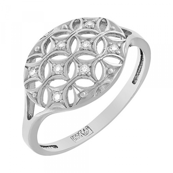 Золотое кольцо с бриллиантом № 72666