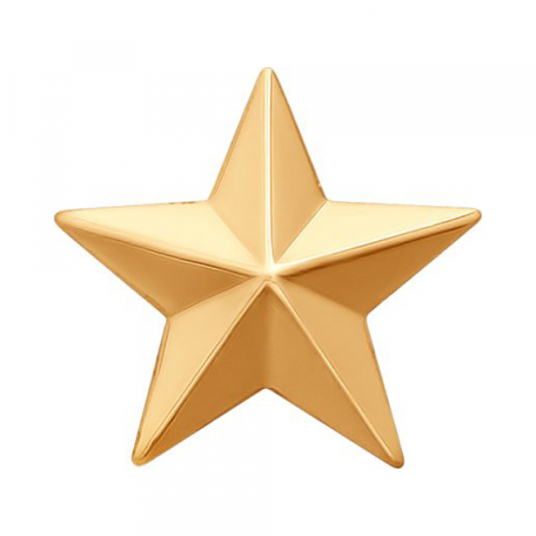 Золотая брошь без камня № 159165