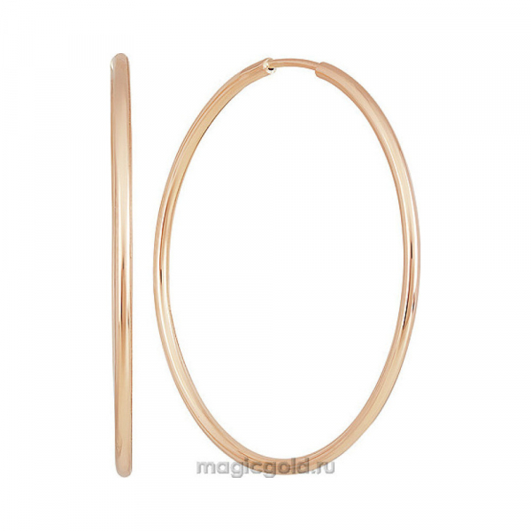 Золотые серьги конго № 156045