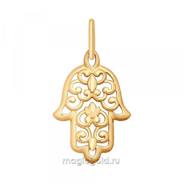 Золотая подвеска без камня № 163861