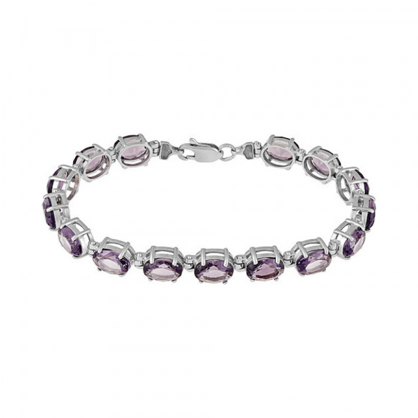 Серебряный браслет с алпанитом № 132245