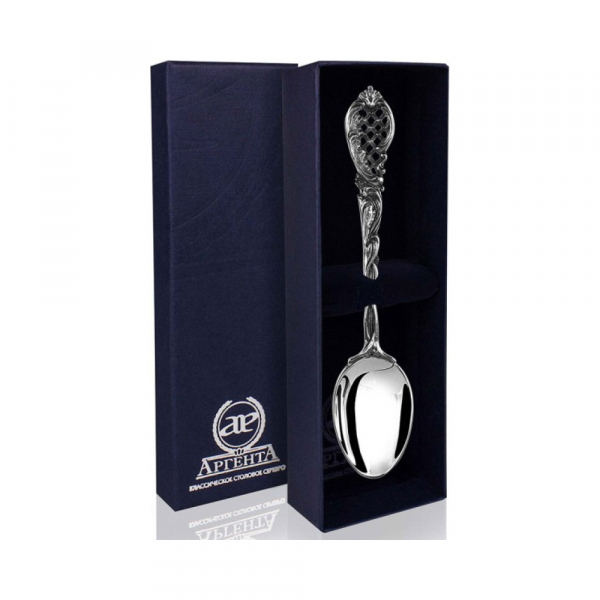 Ложка чайная «Барокко» с чернением
