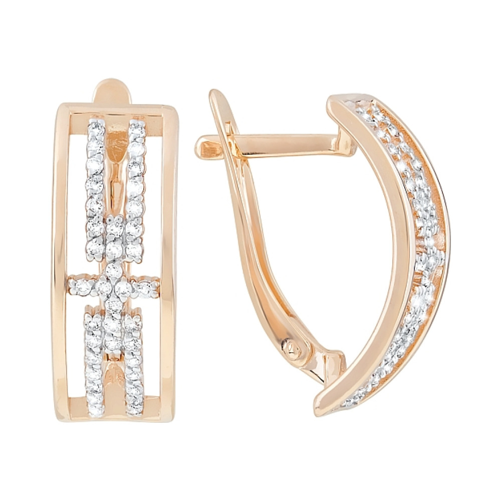 Серьги с фианитами № 121715