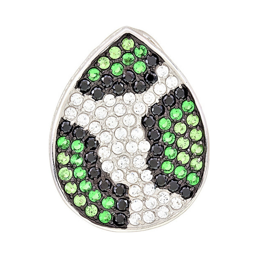 Серебряная подвеска с фианитами № 118391