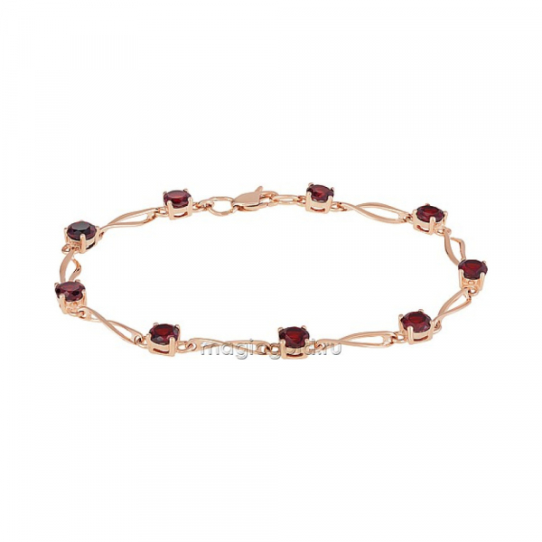 Золотой браслет с гранатом № 158816