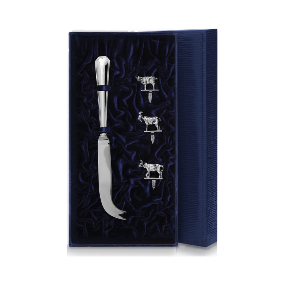 Серебряный набор для сыра  Элегант 