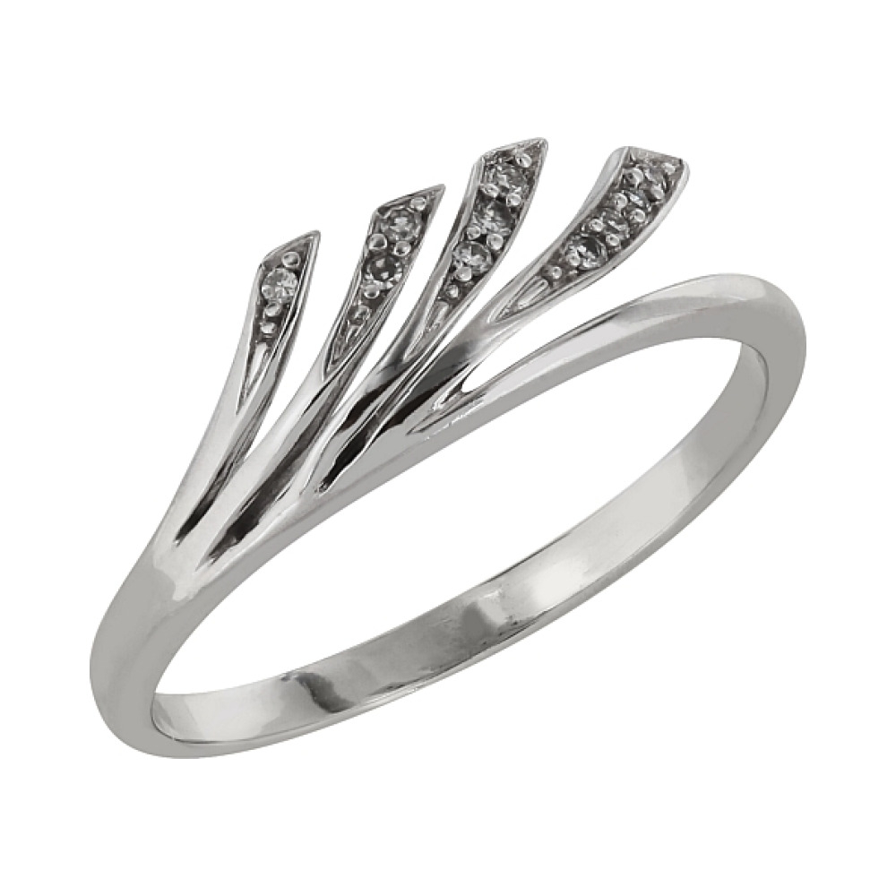 Золотое кольцо с бриллиантом № 71323