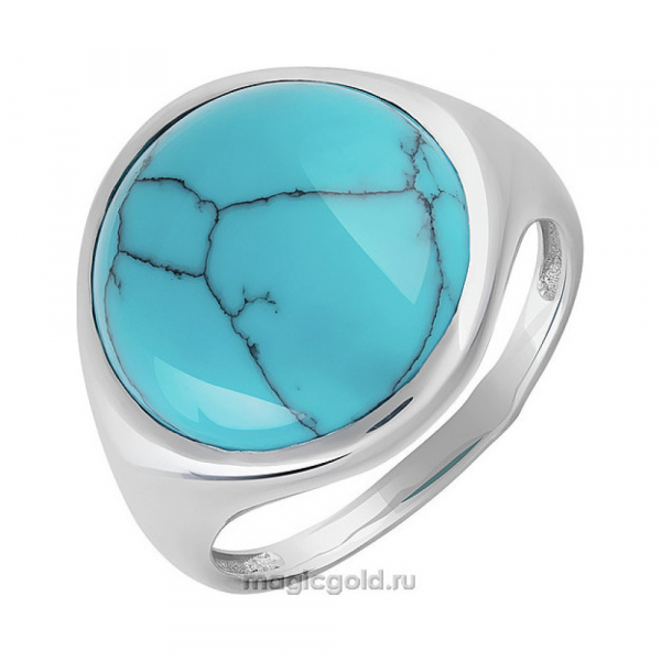 Серебряное кольцо с бирюзой № 151396