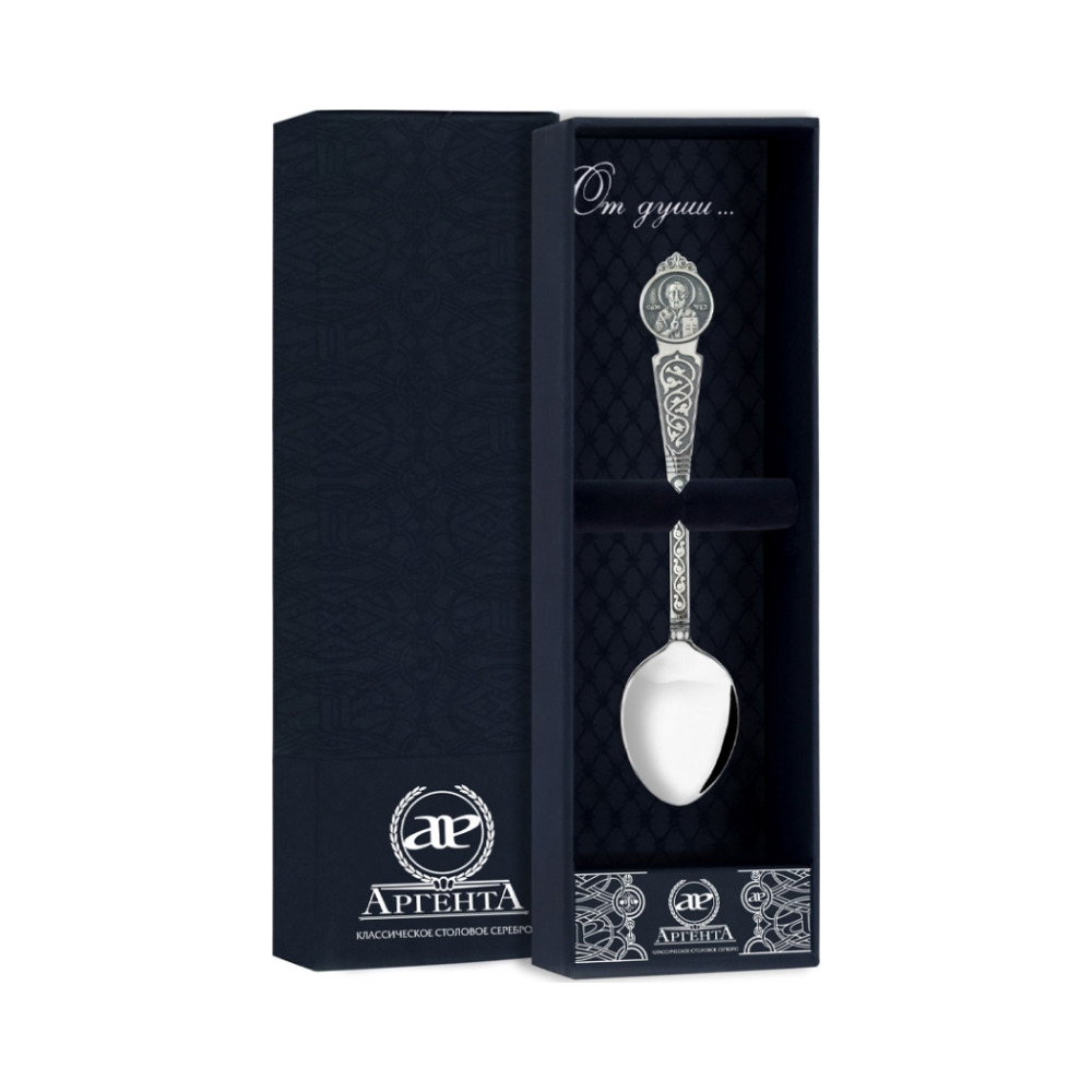 Ложка "Николай Чудотворец" с чернением