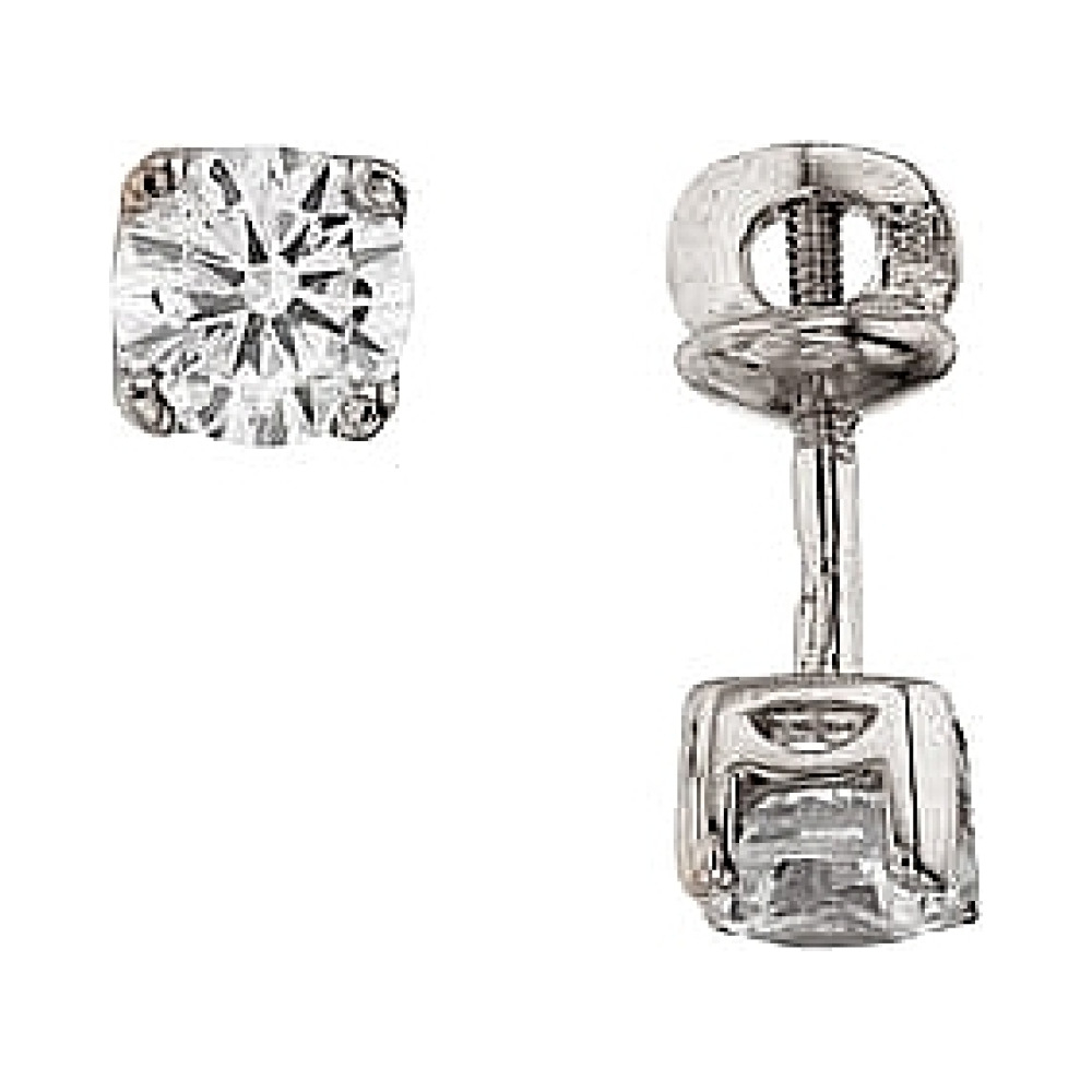 Пуссеты с бриллиантом № 112642