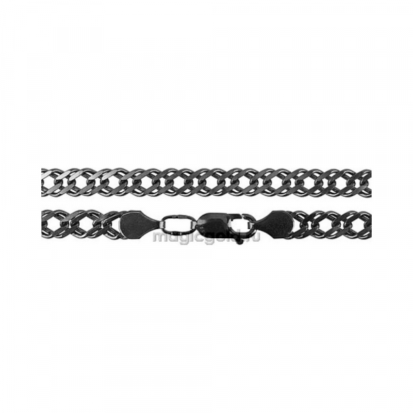 Серебряная цепь чернённая № 141194