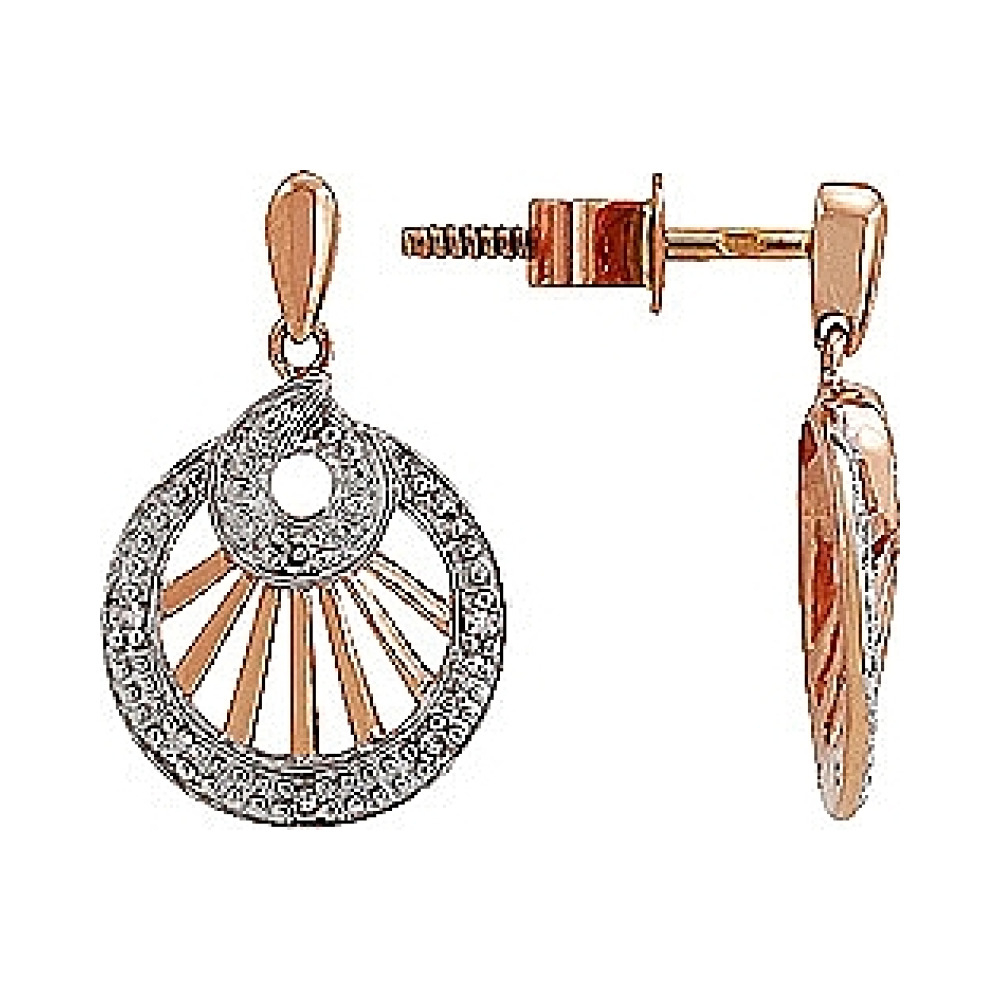 Пуссеты с бриллиантами № 75422