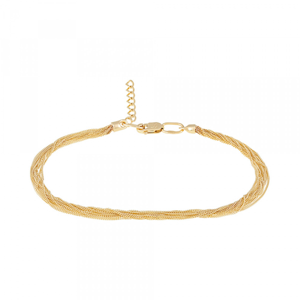 Золотой браслет с удлинителем № 128426