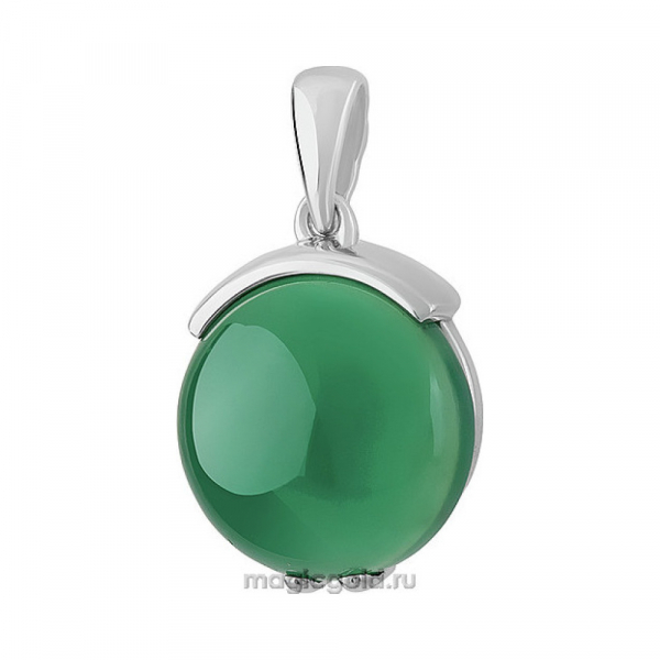 Серебряная подвеска с агатом № 155972
