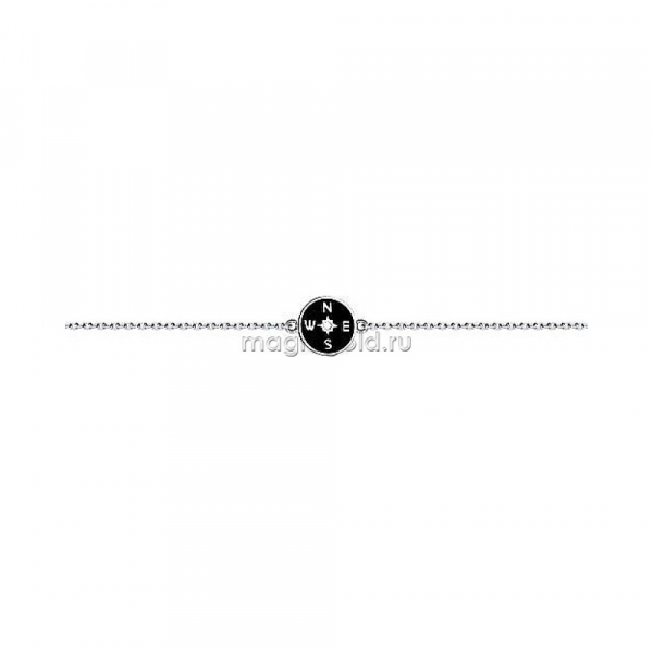 Серебряный браслет с эмалью № 174366