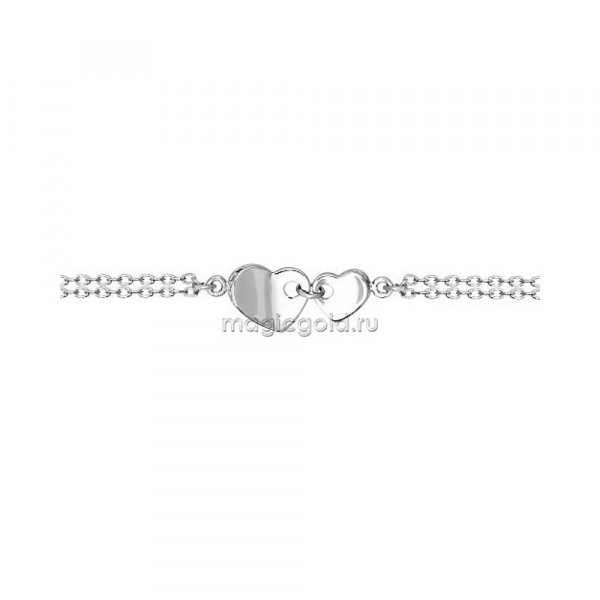Серебряный браслет с фианитом № 159338