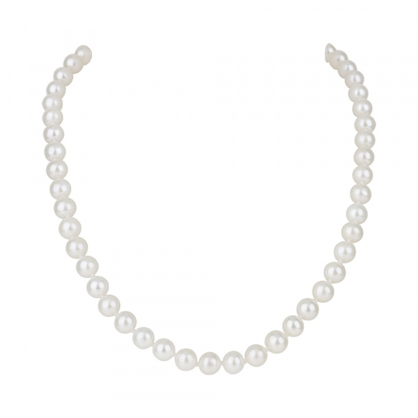 Золотое колье с жемчугом № 119854