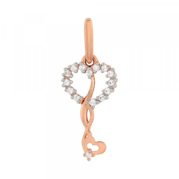 Золотая подвеска с фианитами № 100341