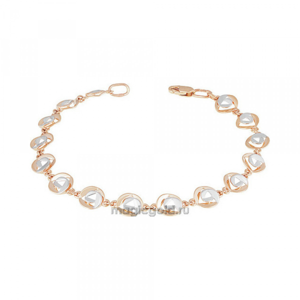 Золотой браслет без камня № 155890