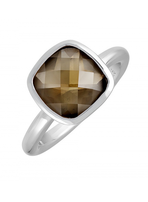 Серебряное кольцо с фианитом № 107316